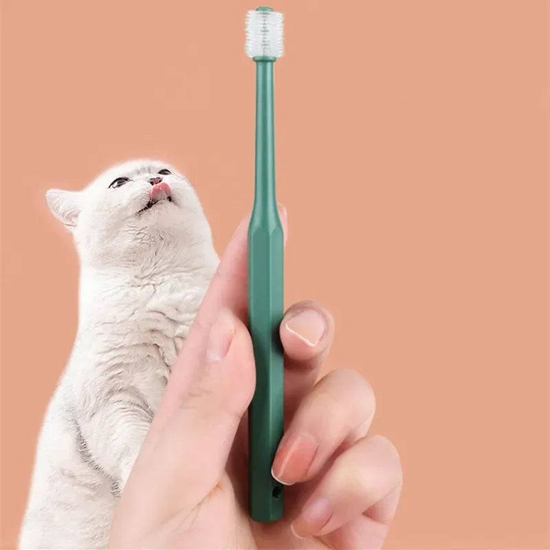 Soft Bristle Cat Toothbrush – Gentle Teeth Cleaning Brush for Cats