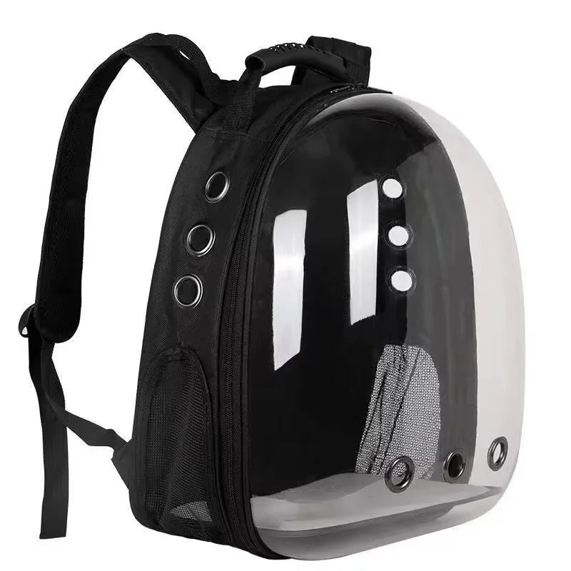 Transparent Cat Travel Backpack – Breathable Space Capsule Design