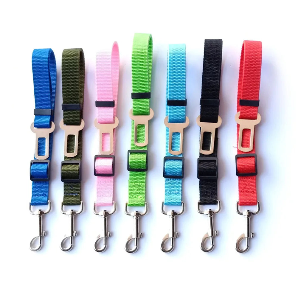 Adjustable Reflective Dog Car Seat Belt Harness