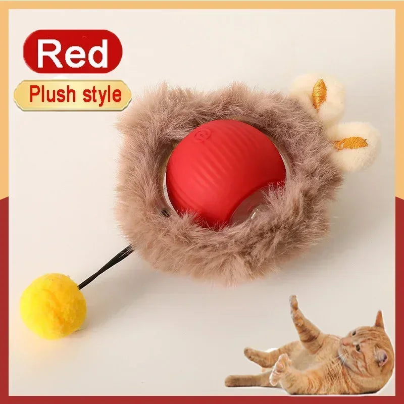 Rechargeable Interactive Rolling Ball Toy for Cats and Dogs