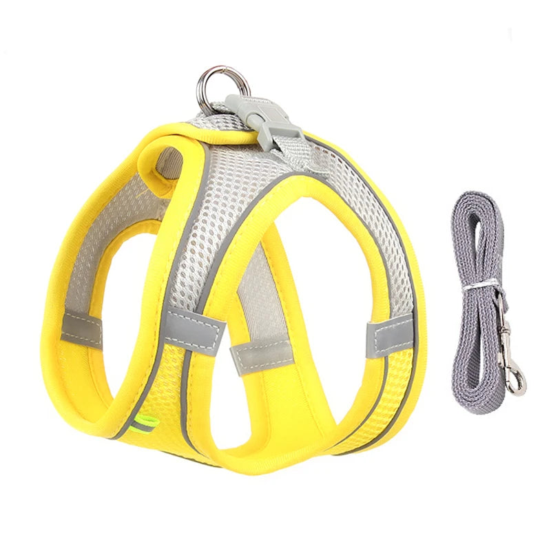 Adjustable Adjustable Dog Harness & Leash Set – For Small Dogs & Cats Set