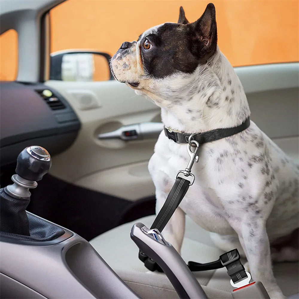 Adjustable Reflective Dog Car Seat Belt Harness