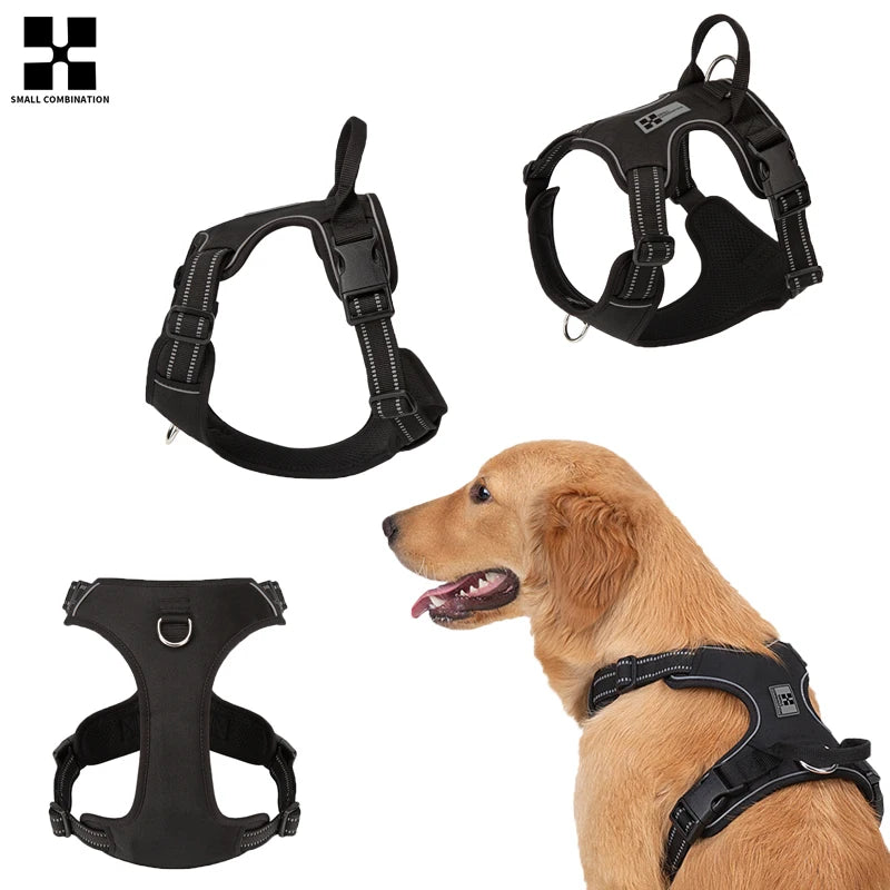 Personalized No-Pull Reflective Padded Dog Harness