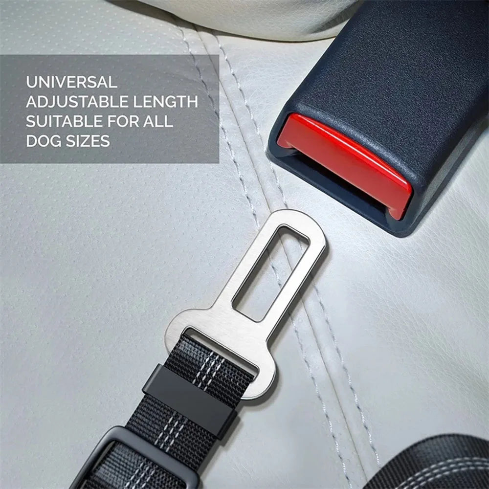 Adjustable Reflective Dog Car Seat Belt Harness