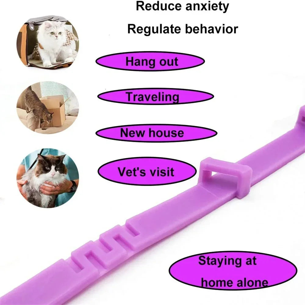 Adjustable Calming Collar for Cats and Dogs
