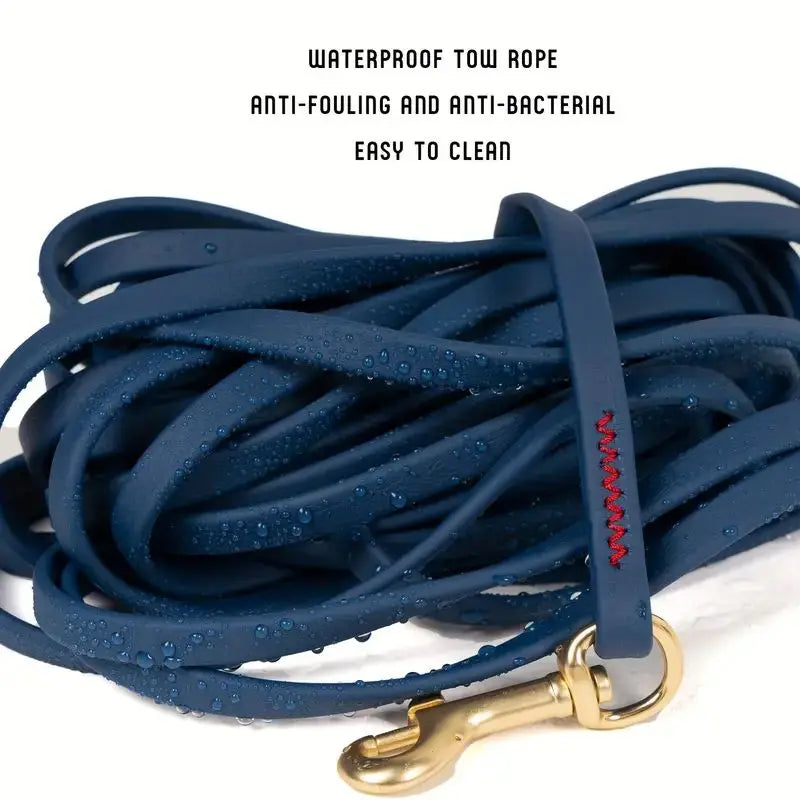Waterproof PVC Dog Training Leash – 3M/6M/9M Long, Easy-Clean Lead