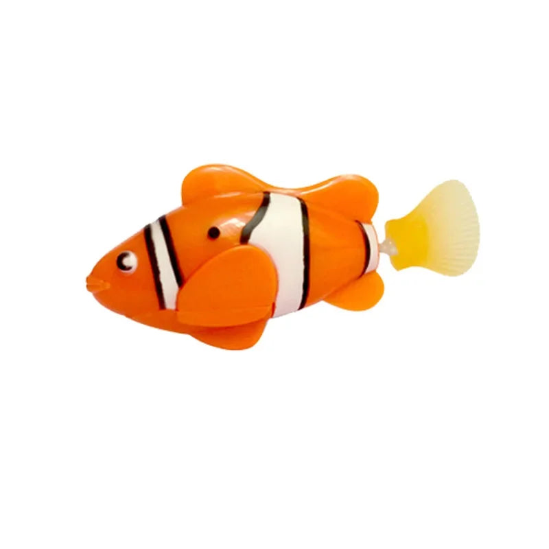 LED Interactive Swimming Robot Fish Toy for Cats