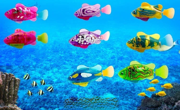 LED Interactive Swimming Robot Fish Toy for Cats