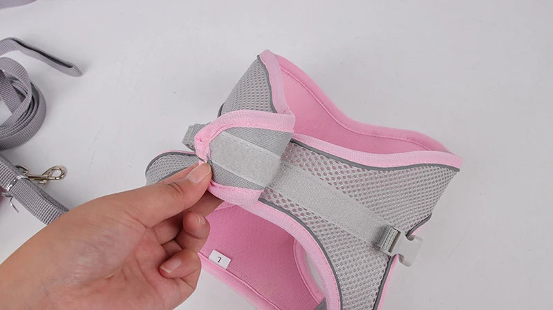 Adjustable Adjustable Dog Harness & Leash Set – For Small Dogs & Cats Set