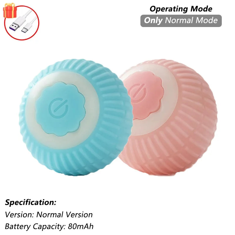Automatic Rolling Cat Toy Ball – Self-Moving Electric Play Ball for Kittens