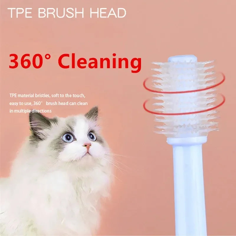 Soft Bristle Cat Toothbrush – Gentle Teeth Cleaning Brush for Cats