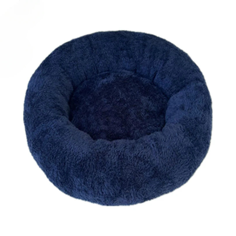 Plush Round Pet Bed – Warm, Washable Nest for Cats & Small Dogs