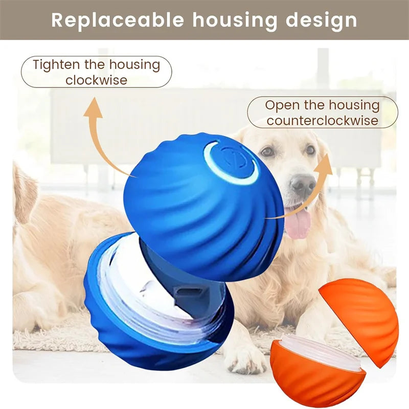 Smart Interactive Dog Toy Ball – USB Rechargeable & Auto-Moving